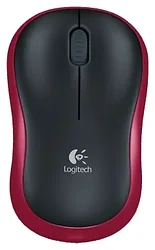 Мышь Logitech Wireless Mouse M185 black-Red USB Мышь Logitech Wireless Mouse M185 black-Red USB