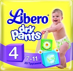 Libero Dry Pants Maxi 4 (7-11 кг) 20 шт