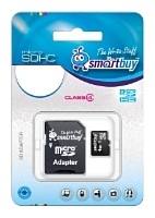 SmartBuy microSDHC Class 4 8GB + SD adapter