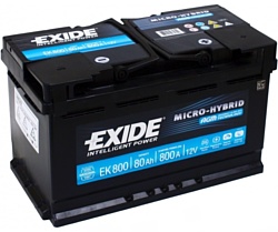 Exide Micro-Hybrid AGM EK800 (80Ah)