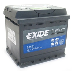 Exide Premium 53 L (53Ah) EA531