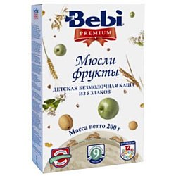 Bebi Premium Мюсли фрукты, 200 г