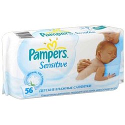 Pampers Sensitive, 56 шт