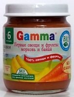 Gamma Морковь и банан, 100 г