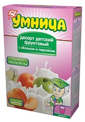 УМНИЦА фруктовый с яблоком и персиком, 250 г