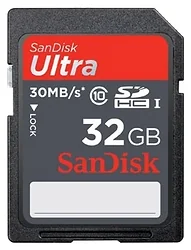 Карта памяти Sandisk Ultra SDHC Class 10 UHS-I 30MB/s 32GB Карта памяти Sandisk Ultra SDHC Class 10 UHS-I 30MB/s 32GB