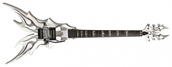 B.C. Rich Draco Ghost Flame