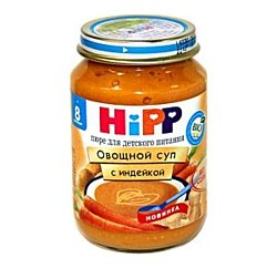 HiPP Овощной суп с индейкой, 190 г