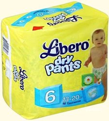 Libero Dry Pants XL 6 (13-20 кг) 16 шт