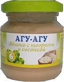 АГУ-АГУ Яблоко с творогом и овсянкой, 163 г