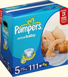 Pampers Active Baby 5 Junior (11-25 кг) Mega Pack 111 шт