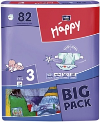 BELLA baby Happy 3 MIDI (5-9 кг) Big Pack 82 шт