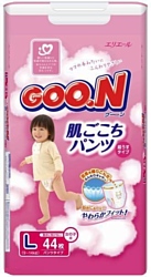 GOON PREMIUM L girl (9-14 кг) Mega Pack 44 шт