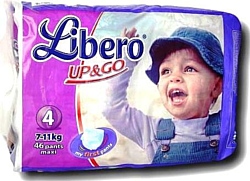 Libero Up&Go 4 Maxi 7-11 кг 46 шт