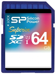 Silicon Power Superior SDXC UHS Class 1 Class 10 64GB