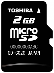 Toshiba SD-C02GJ + SD adapter