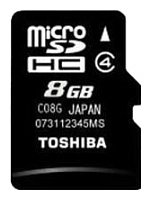 Toshiba SD-C08GJ + SD adapter