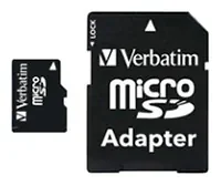Карта памяти Verbatim microSDHC Class 10 32GB + SD adapter
