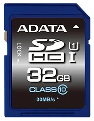 Карта памяти ADATA Premier SDHC Class 10 UHS-I U1 32GB