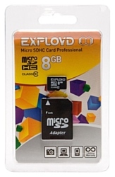 EXPLOYD microSDHC Class 10 8GB + SD adapter