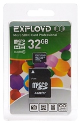 EXPLOYD microSDHC Class 4 32GB + SD adapter
