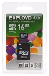 EXPLOYD microSDHC Class 4 16GB + SD adapter