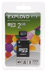 EXPLOYD microSD 2GB + SD adapter