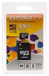 EXPLOYD microSDHC Class 10 32GB + SD adapter