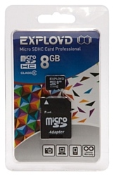 EXPLOYD microSDHC Class 6 8GB + SD adapter