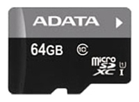 ADATA Premier microSDXC Class 10 UHS-I U1 64GB + SD adapter