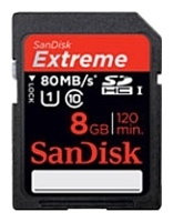 Sandisk Extreme SDHC UHS Class 1 80MB/s 8GB