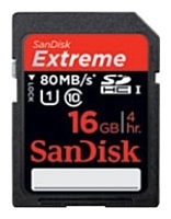 Sandisk Extreme SDHC UHS Class 1 80MB/s 16GB