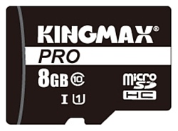 Kingmax microSDHC PRO Class 10 UHS-I U1 8GB + SD adapter
