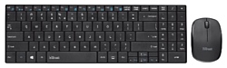 Trust Gusy Wireless Ultra-thin Keyboard with mouse black USB