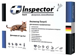 Inspector Капли для кошек от 1 до 4 кг