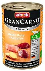 Animonda GranCarno Sensitiv для чувствительных собак с индейкой и картофелем (0.4 кг) 1 шт.
