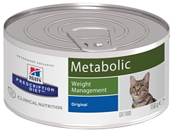 Hill's (0.156 кг) 1 шт. Prescription Diet Metabolic Feline canned