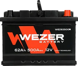Автомобильный аккумулятор Wezer WEZ62500R (62Ah)