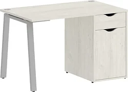 Стол для работы Riva Home Office VR.SP-3-118.1.A Silver (дуб наварра) Стол для работы Riva Home Office VR.SP-3-118.1.A Silver (дуб наварра)