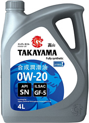 Takayama 0W-20 GF-5 SN 4л Takayama 0W-20 GF-5 SN 4л