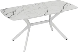 Кухонный стол ВВР Джерси (белый мрамор)