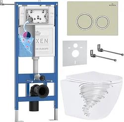 Унитаз Roxen Antares Tornado Long в комплекте с инсталляцией StounFix Dual Fresh 6 в 1 868411 (кнопка: белый глянцевая) Унитаз Roxen Antares Tornado Long в комплекте с инсталляцией StounFix Dual Fresh 6 в 1 868411 (кнопка: белый глянцевая)