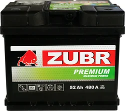 Автомобильный аккумулятор Zubr R+ ZU520P (52Ah)
