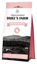 DUKE'S FARM (2 кг) Для стерилизованных кошек с индейкой и кроликом