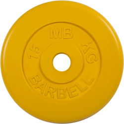 MB Barbell Стандарт 51 мм (1x15 кг, желтый)