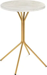 Журнальный столик Sheffilton SHT-CT12-1 (золото/бетон хафит)