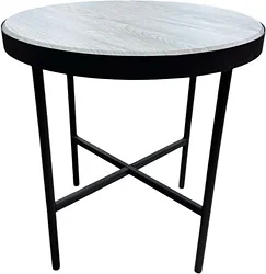 Журнальный столик Мебелик МеталлАрт М011 (бежевый дуб/черный малый)