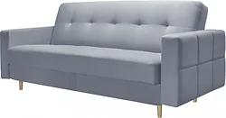 Прямой диван Mio Tesoro Любава (Velutto 12/натуральное дерево)