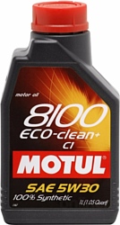 Моторное масло Motul 8100 Eco-clean+ 5W30 C1 1л