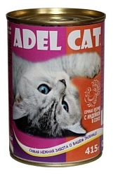 Adel Cat (0.415 кг) 1 шт. Сочные кусочки с Индейкой в соусе